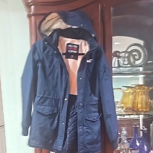 Hollister California All Weather Women's Navy Jacket size XXS - Picture 1 of 11